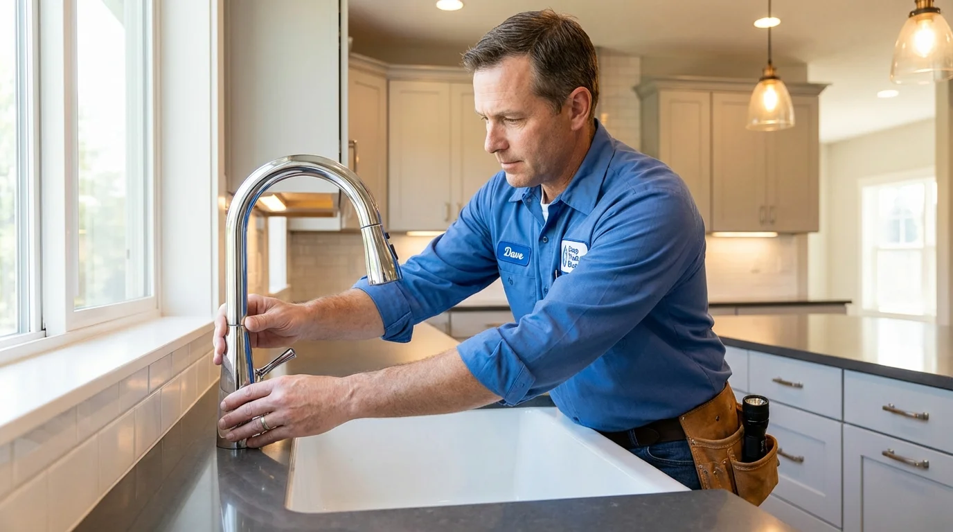 Kitchen faucet installation by Johns Plumbing LLC in Maud